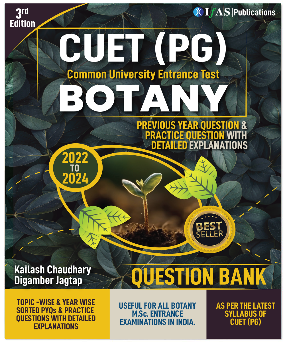 CUET PG Botany Book Previous Year and Pratice Question with detailed solution (pyq), 3300+ questions