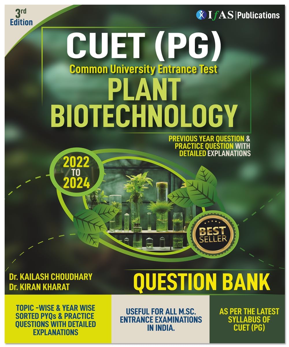 CUET PG Plant Biotechnology Entrance Exam Book 2026