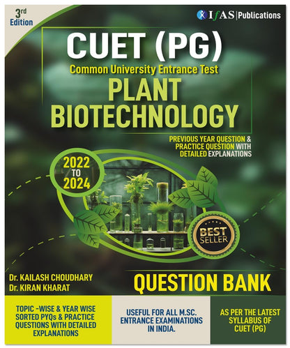 CUET PG Plant Biotechnology Entrance Exam Book 2026