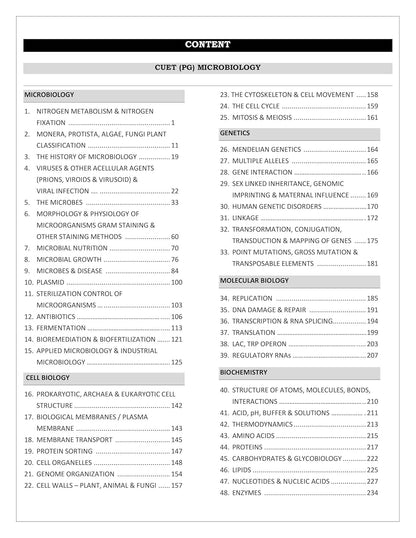 CUET PG Microbiology Entrance Exam Book 2026
