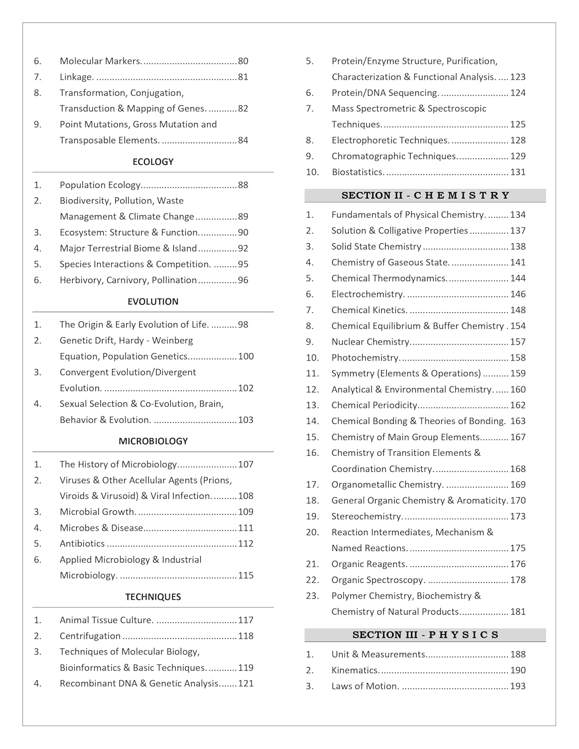 TIFR Biology (JGEEBILS Biological Science) Topic Wise Sorted Previous Year Questions Papers with Answers and Detailed Solutions (2010-2024)