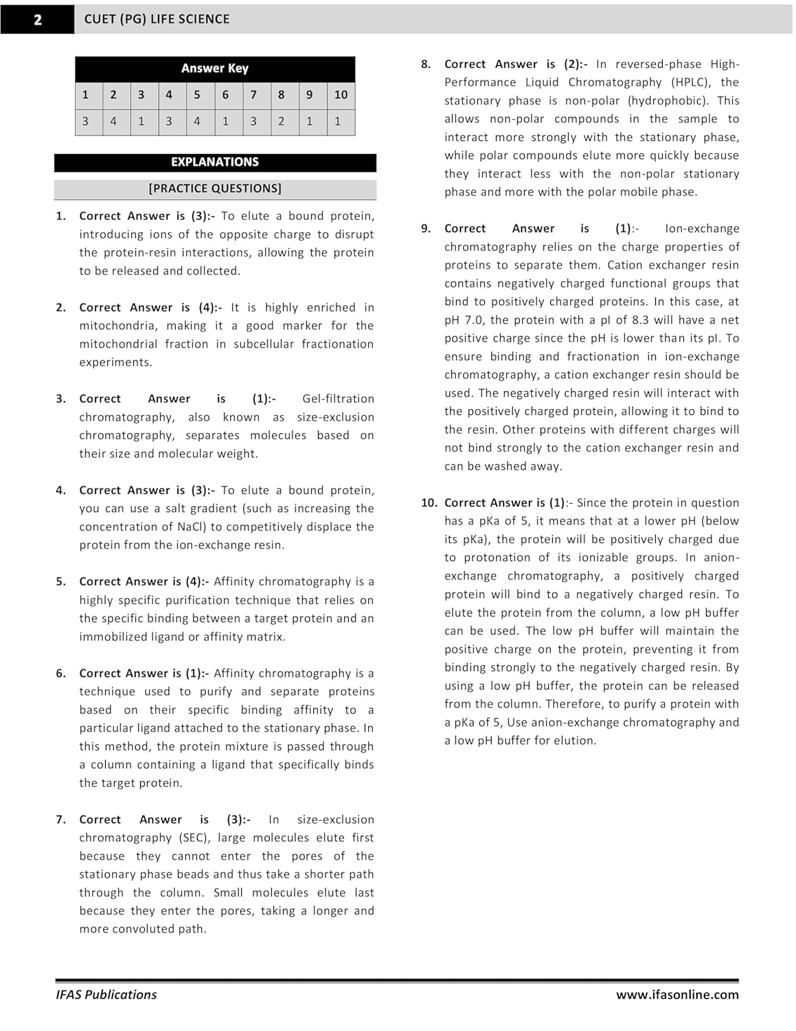 CUET PG Life Science Entrance Exam Book 2026