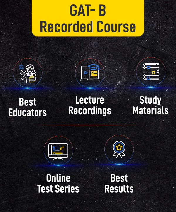 GAT- B Recorded online course  (Hinglish)