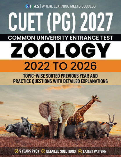 CUET PG Zoology Book Topic-wise Shorted Previous Year (PYQ)