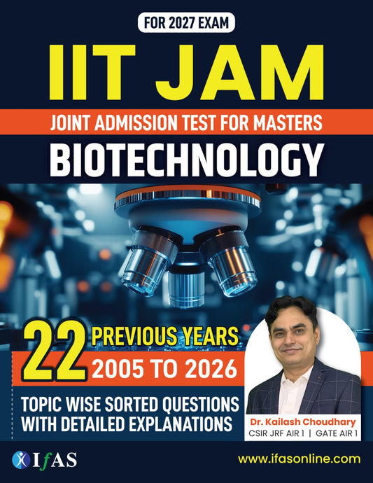IIT JAM Biotechnology PYQ Book 2026