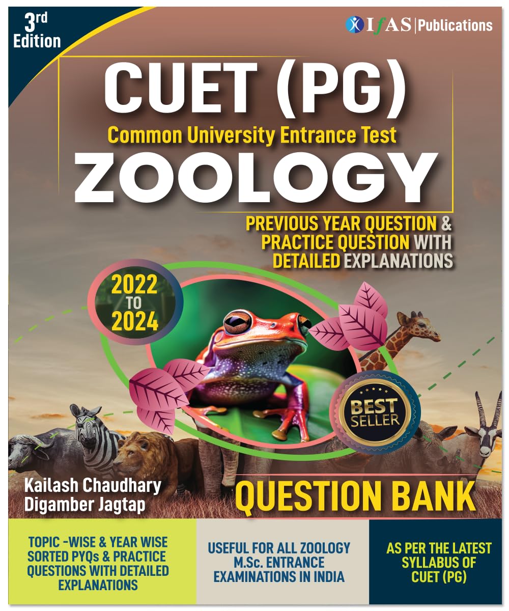 CUET PG Zoology PYQ Book | Practice Question with detailed solution | 3200+ questions